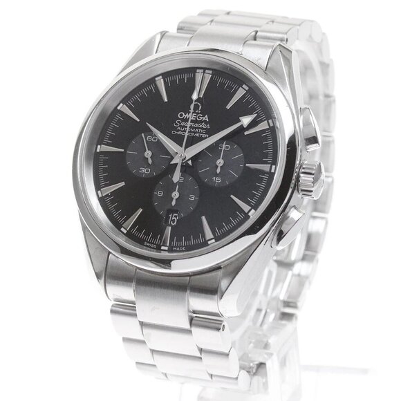 OMEGA Seamaster Aqua Terra 2512.50 Chronograph black Dial Automatic Men's_8 - Picture 2 of 6
